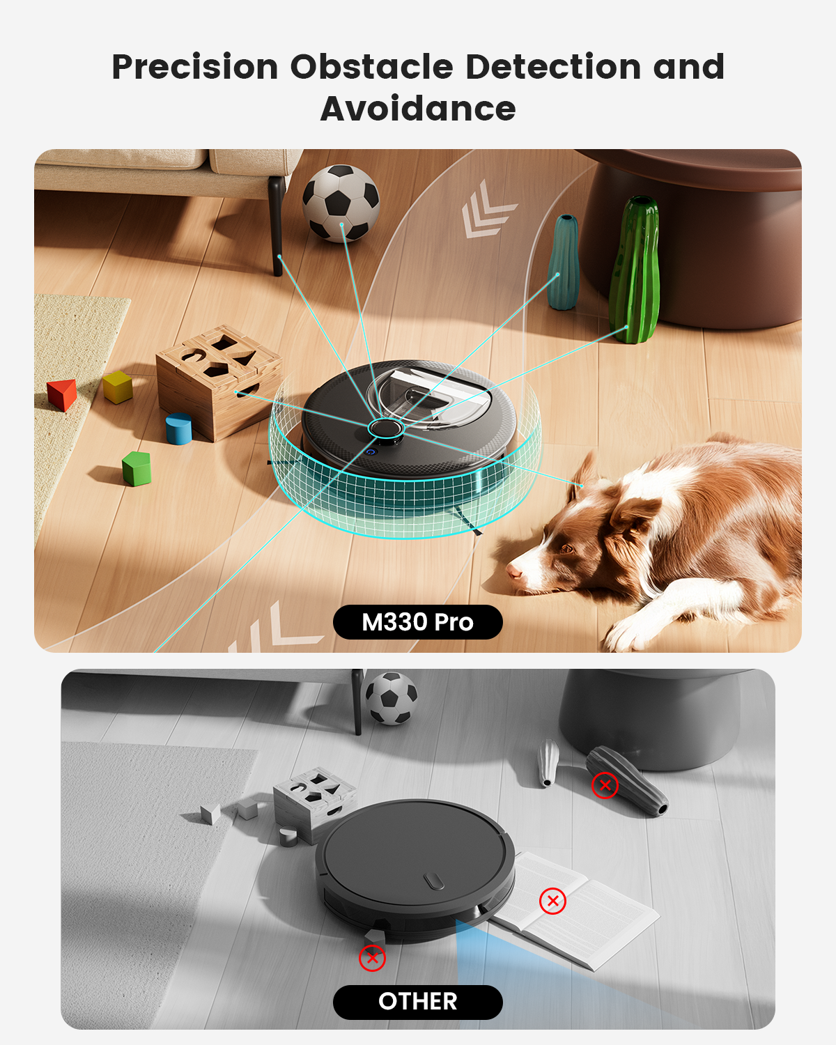 Lefant Robot Vacuum M330PRO Black
