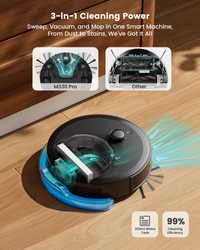 Lefant Robot Vacuum M330PRO Black