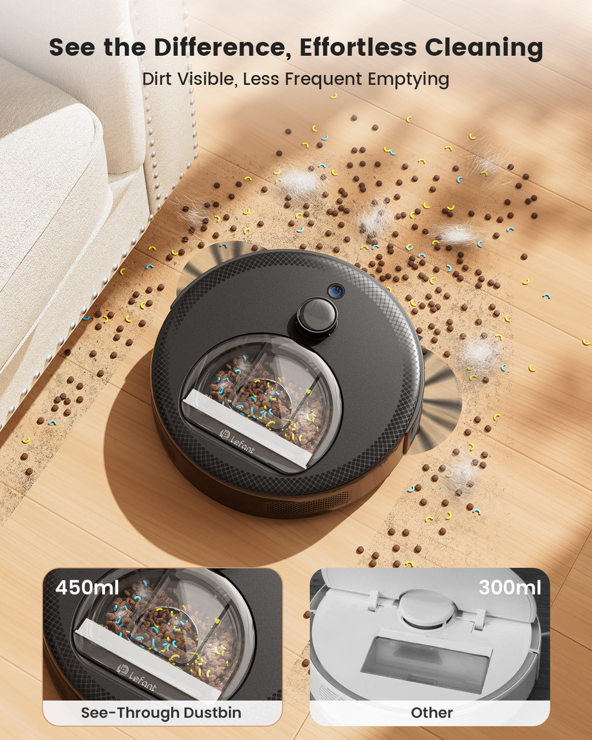 Lefant Robot Vacuum M330PRO Black – Lefant US