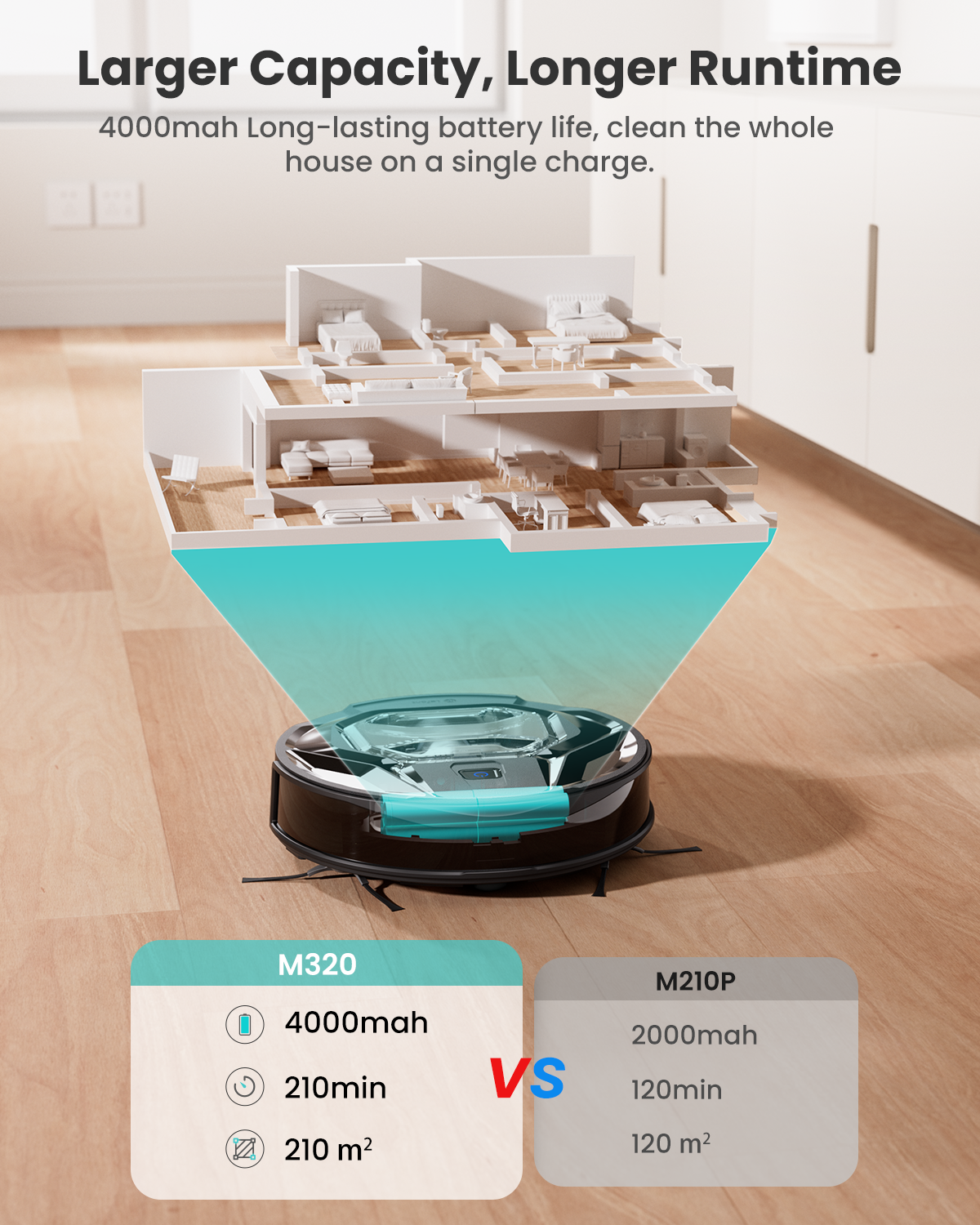 Lefant Robot Vacuum M320 Black