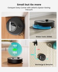 Lefant Robot Vacuum M330PRO Black