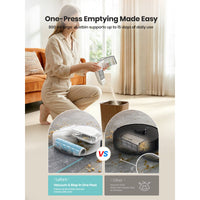 Lefant M265 Robot Vacuum and Mop with 20000Pa Suction, Self-Emptying & Self-Cleaning Roller Mop, LiDAR Navigation, Anti-Tangle Pet Hair Cleaning