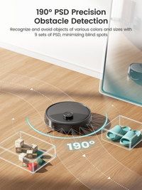 Lefant Robot Vacuum and Mop, 20000Pa Suction, 90-Day Self-Emptying, Obstacle Avoidance, Auto Mop Washing&Drying, All-in-One for Pet Hair Carpet, 5G WiFi Alexa/APP/iWatch Control, M3 Max