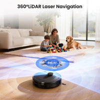 Lefant M2 Plus LiDAR Navigation Robot Vacuum and Mop, 7000Pa Suction, Multi-Floor Mapping, Self-Emptying and Filling, Robot Vacuum for Floors Pet Hair