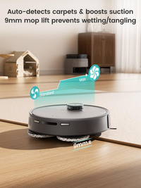 Lefant Robot Vacuum and Mop, 20000Pa Suction, 90-Day Self-Emptying, Obstacle Avoidance, Auto Mop Washing&Drying, All-in-One for Pet Hair Carpet, 5G WiFi Alexa/APP/iWatch Control, M3 Max