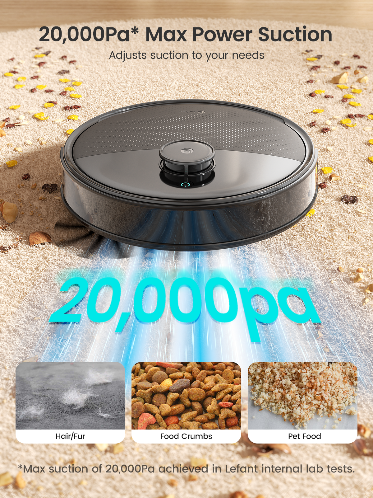 Lefant Robot Vacuum M3 MAX Grey