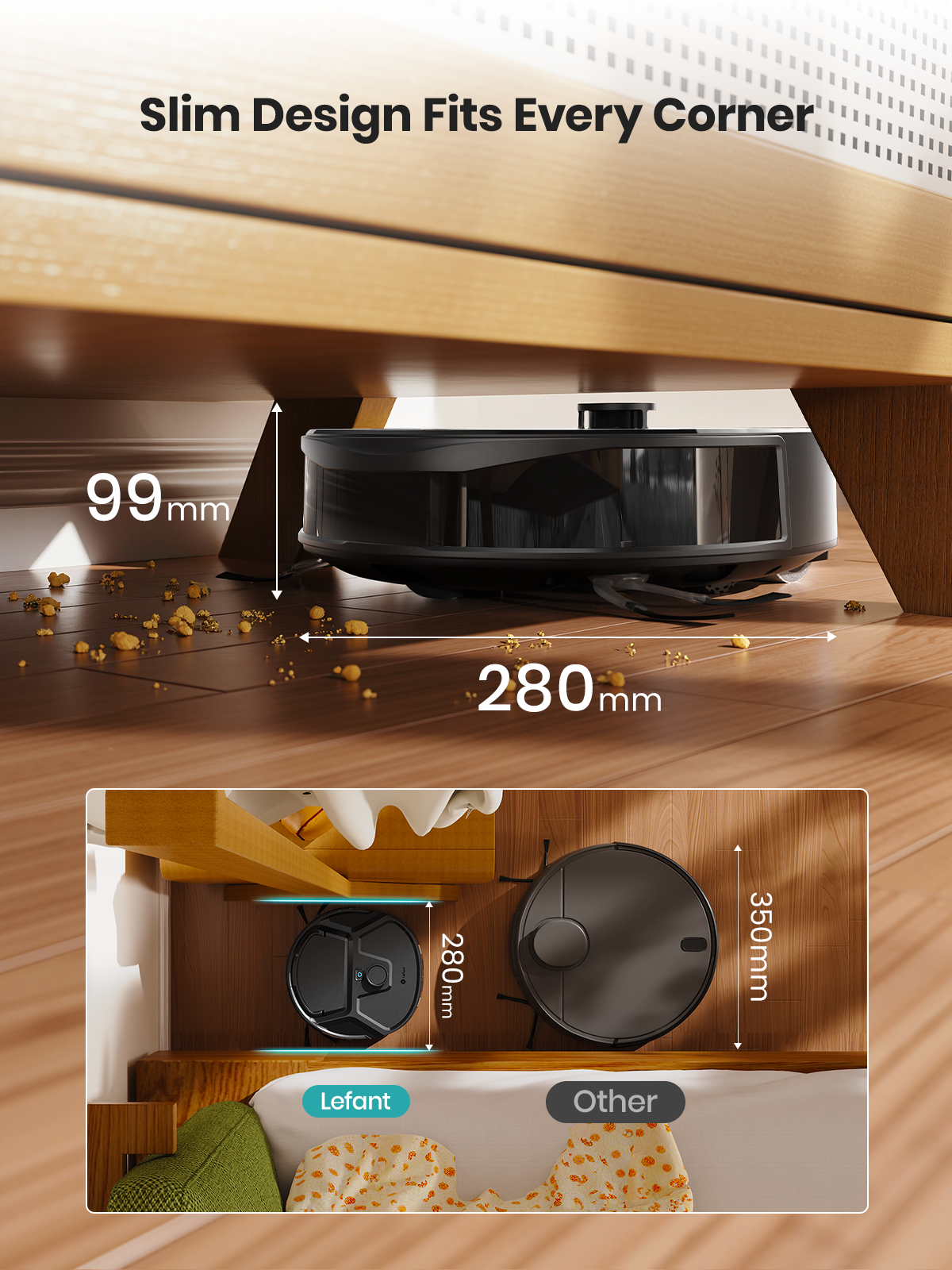 Lefant Robot Vacuum M210 PRO OMNI