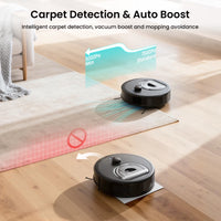 Lefant M330 Robot Vacuum and Mop with LiDAR Navigation, 450ml Visible Dustbin with Obstacle Avoidance, Perfect for Hardwood Carpets