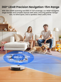 Lefant M2S Pro Robot Vacuum and Mop ,10000Pa, 240Min, Self-Emptying,190° PSD Obstacle Avoidance, dToF LiDAR Multi-Floor Mapping, APP Customized Cleaning, Carpet Detection, 5200mAh Battery
