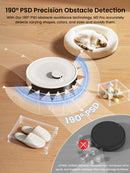 Lefant M2 Pro Robot Vacuum and Mop, 6000Pa Self-Emptying LiDAR Vacuum | Robotic Vacuum & Mop with LiDAR Navigation, PSD Obstacle Avoidance, Multi-Floor Mapping, 140min Battery, WiFi/Alexa