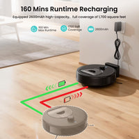 Lefant M330 Robot Vacuum and Mop with LiDAR Navigation, 450ml Visible Dustbin with Obstacle Avoidance, Perfect for Hardwood Carpets