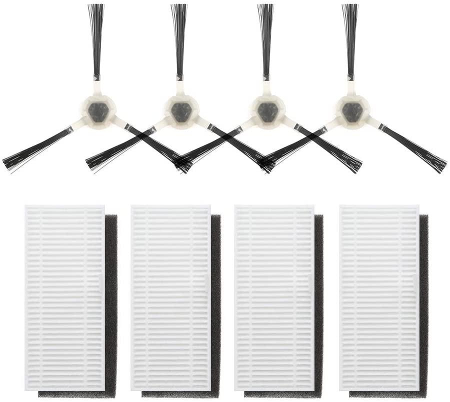 Lefant M210/M210P Replacement Kit 4 Side Brushes 4 HEPA