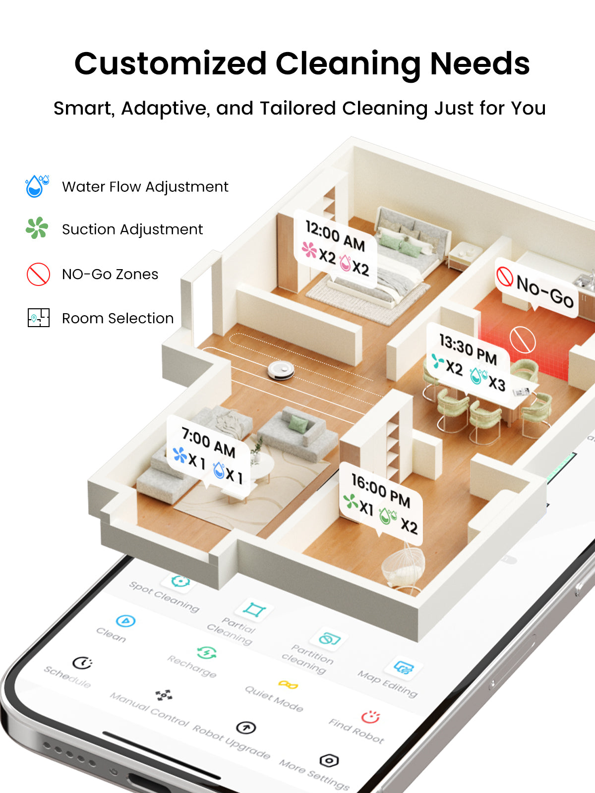 Lefant M2S Pro Robot Vacuum and Mop ,10000Pa, 240Min, Self-Emptying,190° PSD Obstacle Avoidance, dToF LiDAR Multi-Floor Mapping, APP Customized Cleaning, Carpet Detection, 5200mAh Battery