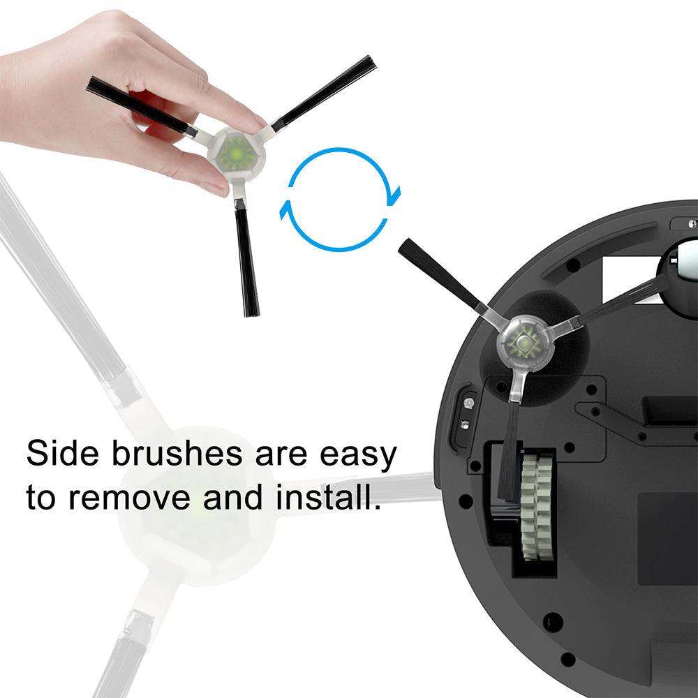 Lefant M310 Replacement Kit 4 Side Brushes 4 HEPA
