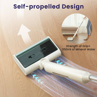 Lefant LS100 Smart Cordless Wet Dry Vacuum Cleaner and Mop for Hard Floors,Lightweight Stick Vacuum with 60 Min Runtime,Great for Sticky Messes and Pet Hair, Space-Saving Design, Ivory White