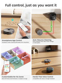 Lefant Robot Vacuum and Mop, 20000Pa Suction, 90-Day Self-Emptying, Obstacle Avoidance, Auto Mop Washing&Drying, All-in-One for Pet Hair Carpet, 5G WiFi Alexa/APP/iWatch Control, M3 Max