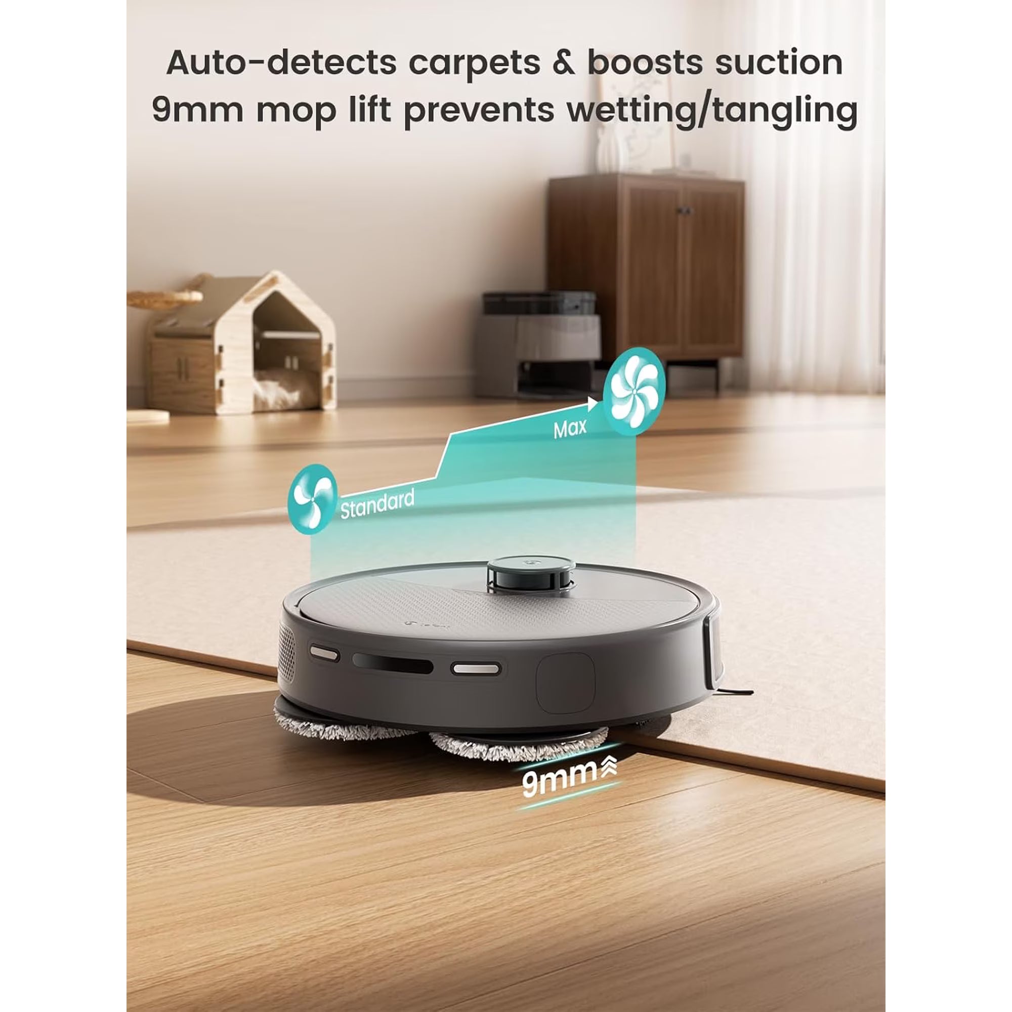 Lefant M3 Max Robot Vacuum and Mop, 113°F Hot Water Auto Mop Washing & Cool Air Drying, Self-Emptying & Refilling