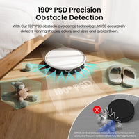 Lefant M350L Robot Vacuum and Mop, 40-Day Self-Emptying, Smart Obstacle Avoidance, WiFi/Alexa, Multi-Floor Mapping, 150 Min Runtime