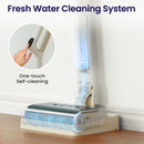Lefant LS100 Smart Cordless Wet Dry Vacuum Cleaner and Mop for Hard Floors,Lightweight Stick Vacuum with 60 Min Runtime,Great for Sticky Messes and Pet Hair, Space-Saving Design, Ivory White