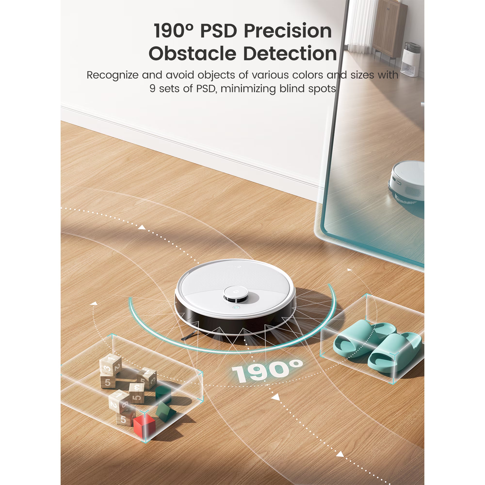 Lefant M3L Robot Vacuum and Mop, 12000Pa Suction, LiDAR Obstacle Avoidance, All-in-One for Pet Hair Carpet