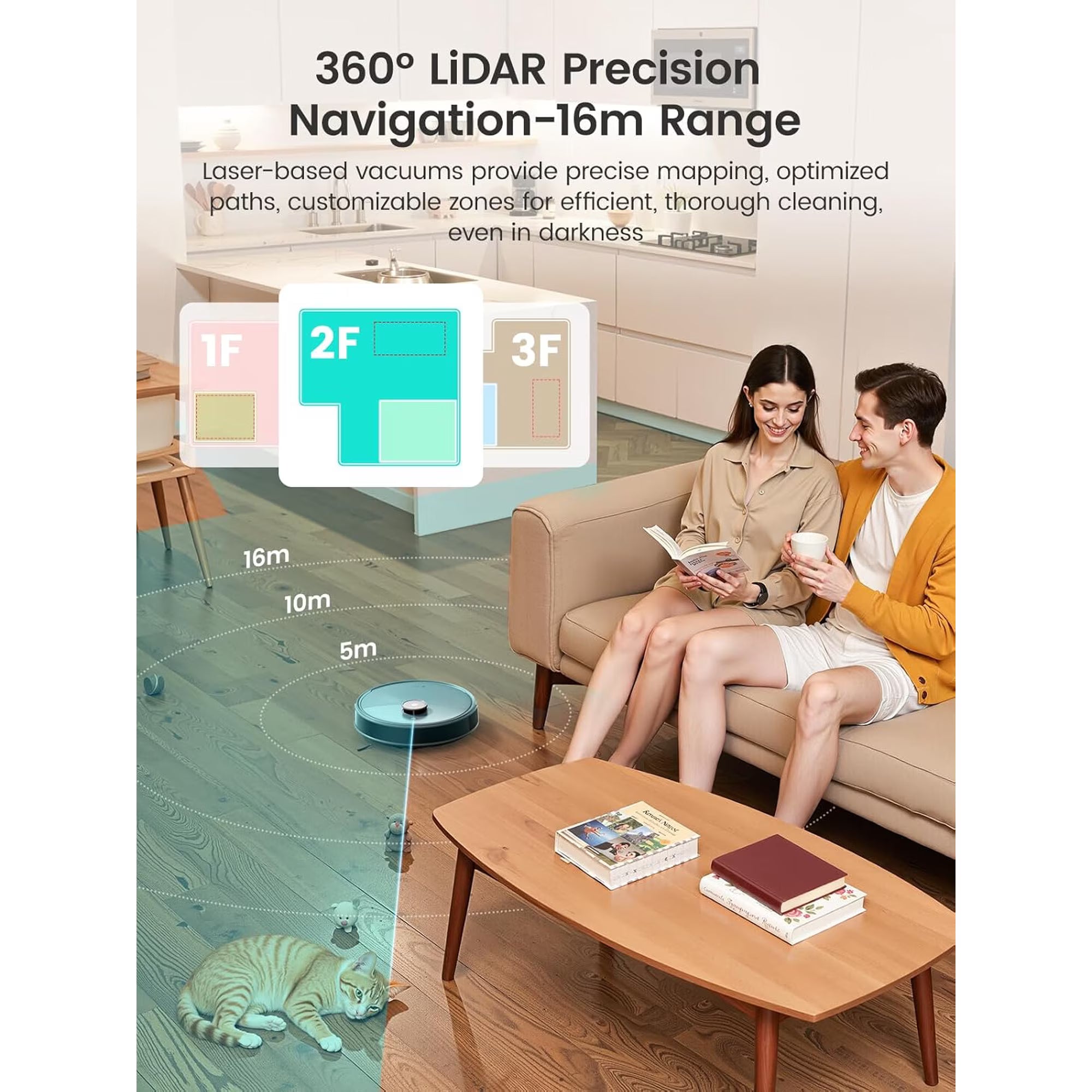 Lefant M3 Max Robot Vacuum and Mop, 113°F Hot Water Auto Mop Washing & Cool Air Drying, Self-Emptying & Refilling