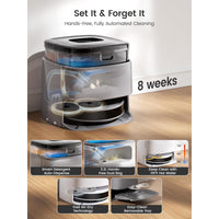Lefant M3 Max Robot Vacuum and Mop, 113°F Hot Water Auto Mop Washing & Cool Air Drying, Self-Emptying & Refilling