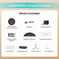 Lefant M330 Robot Vacuum and Mop with LiDAR Navigation, 450ml Visible Dustbin with Obstacle Avoidance, Perfect for Hardwood Carpets