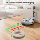 Lefant M330S LiDAR Navigation Robot Vacuum and Mop, 450ml Visible Dustbin, 190° PSD Obstacle Avoidance, Multi-Level Mapping, Robot Vacuum Cleaner for Hardwood Carpets Pet Hair