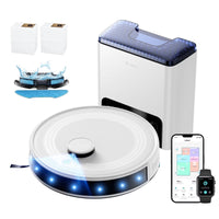 Lefant M2L Plus LiDAR Navigation Robot Vacuum and Mop, 7000Pa Suction, Multi-Floor Mapping, Self-Emptying and Filling, Robot Vacuum for Floors Pet Hair