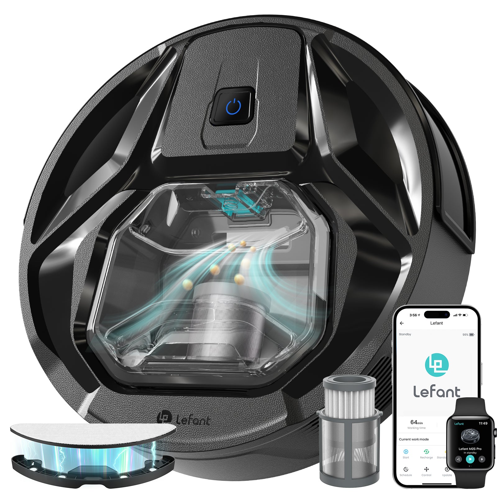 Lefant Robot Vacuum M320 Black