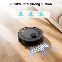 Lefant M2 Plus LiDAR Navigation Robot Vacuum and Mop, 7000Pa Suction, Multi-Floor Mapping, Self-Emptying and Filling, Robot Vacuum for Floors Pet Hair