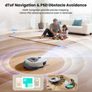 Lefant M330S LiDAR Navigation Robot Vacuum and Mop, 450ml Visible Dustbin, 190° PSD Obstacle Avoidance, Multi-Level Mapping, Robot Vacuum Cleaner for Hardwood Carpets Pet Hair