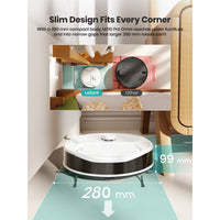 Lefant M265 Robot Vacuum and Mop with 20000Pa Suction, Self-Emptying & Self-Cleaning Roller Mop, LiDAR Navigation, Anti-Tangle Pet Hair Cleaning