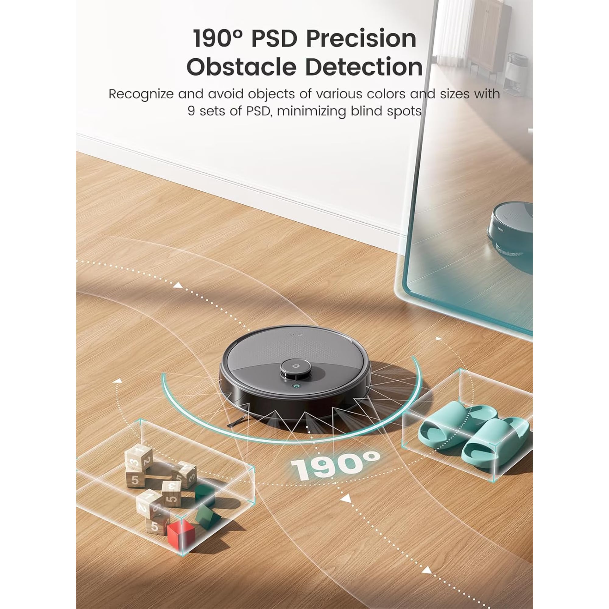 Lefant M3 Max Robot Vacuum and Mop, 113°F Hot Water Auto Mop Washing & Cool Air Drying, Self-Emptying & Refilling