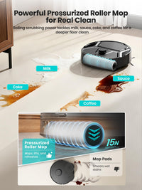 Lefant M210 Pro OMNI Robot vacuum, Roller mop,20,000Pa,auto dry,Tangle-Free